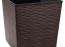 Designový květináč JUKA DLUTO 40 x 40 hnědá